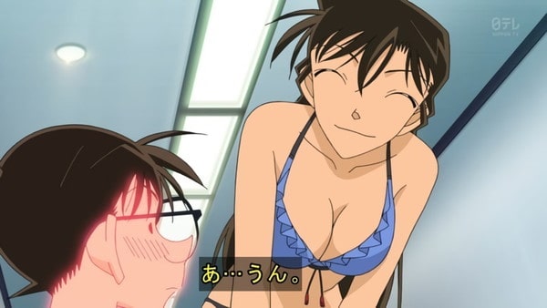 【朗報】 名探偵コナンのお●ぱいポロリシーン