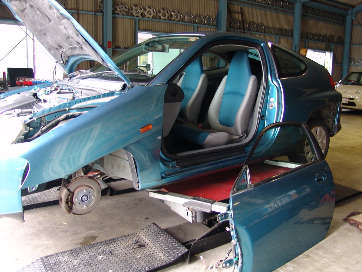 インサイト ｚｅ１ ドアパネル交換 車屋なのに ハモンドオルガン演奏 ガレージテイクワン