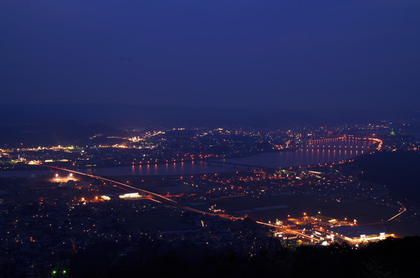 観光名所 鏡山からの夜景 がばいよか佐賀 観光名所 鏡山からの夜景 がばいよか佐賀