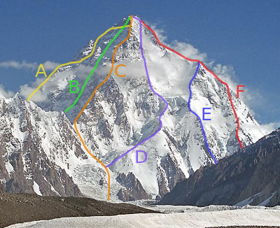 K2の登山ルートwwww ガバガバ歴史速報