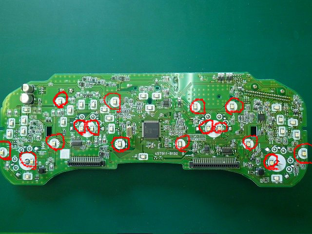 トヨタ車 メーターパネルのled打ち換え 交換 ハンダ付け 半田付け 職人の はんだ付けｂｌｏｇ