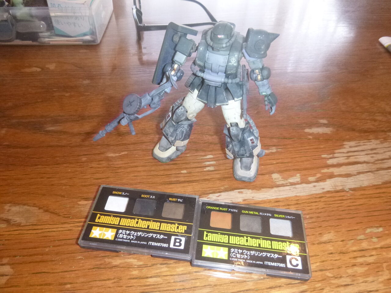 Hg 機動戦士ガンダム 高機動型ザクii オルテガ専用機 1 144 ウェザリングマスターｂ ｃ おばあちゃんからの贈り物 ４９歳で復活したプラモ魂