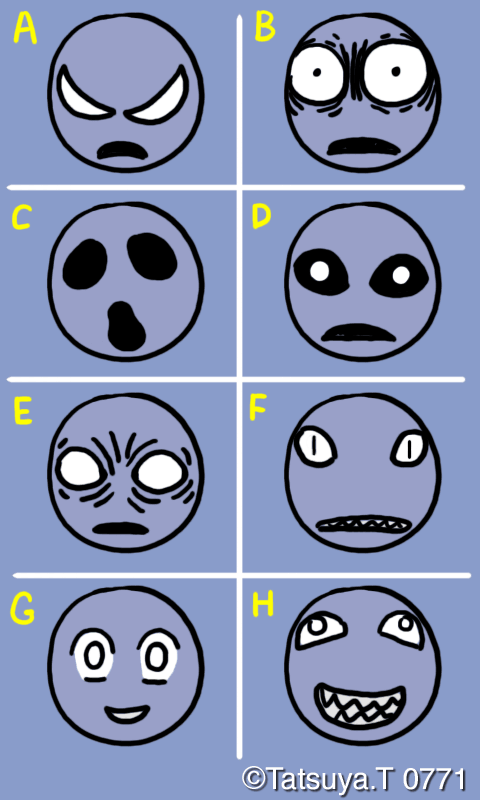 怖い目のバリエーション 斉藤コミュ絵