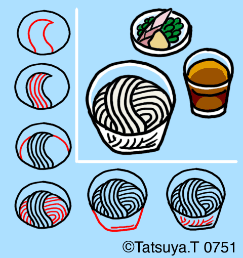 そうめん 斉藤コミュ絵 そうめん 斉藤コミュ絵