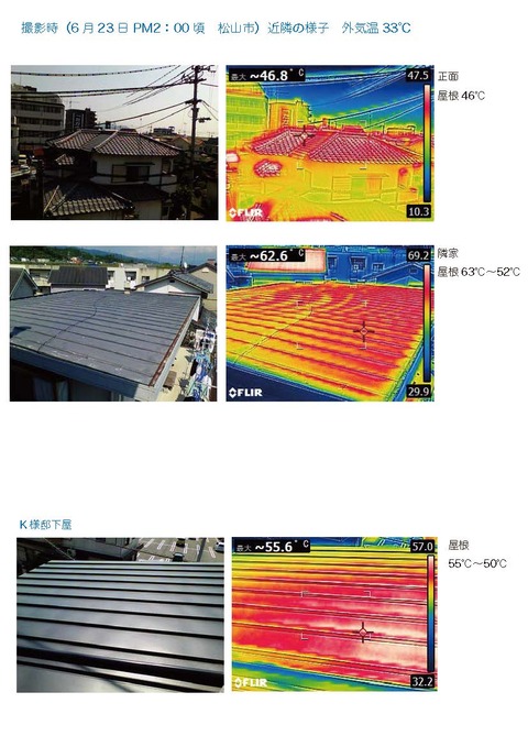 ガイナルーフ効果測定K様邸第二報2