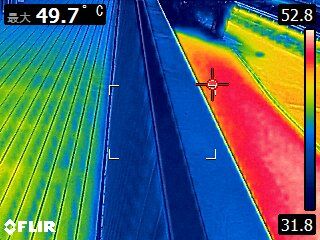 笠木とデッキサーモ