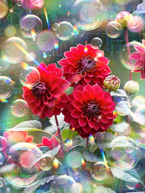 a-2299 晩夏の花咲く再会の庭 Garden of Happy Hearts