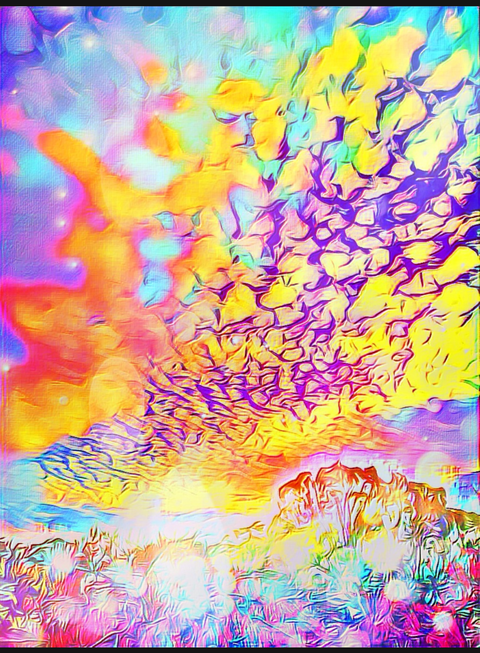 a-218 滲む夕焼け&nbsp;Blurred sunset