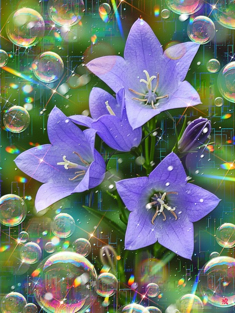 a-2415 心照らす春の日の庭 Serene Blessings