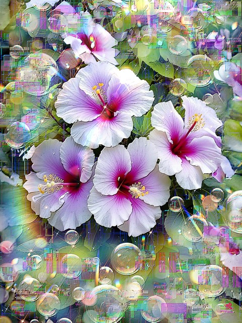 a-2297 翡翠色の花と夢 A Celestial Garden of Hope