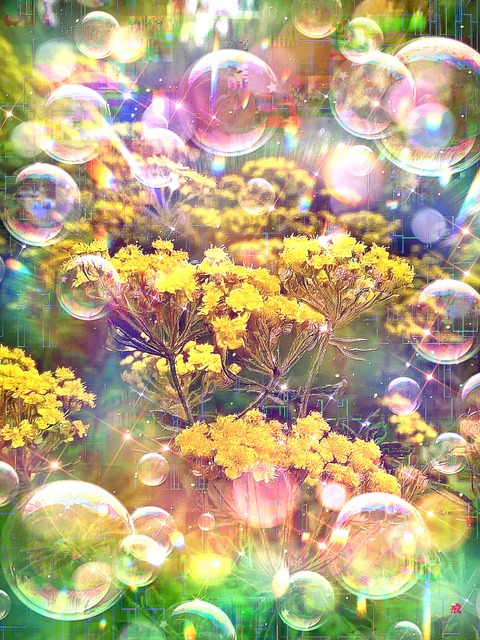 a-2294 朝露の黄色い光彩 Golden Dawn’s Petals of Serenity