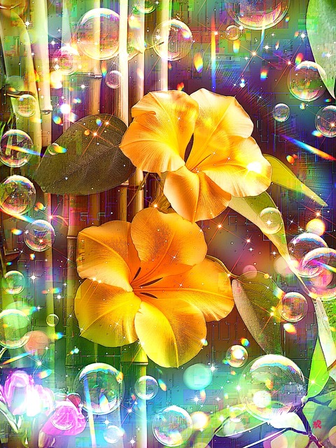 a-2284 夏光に浮かぶ幻花 Nostalgic Summer Glow