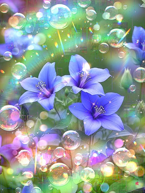 a-2292 涼風花影の夏の夢 Floral Shadows of Peace