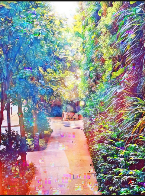 a-279 舞い降りる光 造られた情景 The light that flutters down