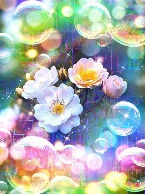 a-2326 虹色の光に包まれて Rainbow's Gentle Embrace