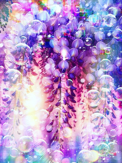a-2218 紫光幻影 Blossoms of Enlightenment