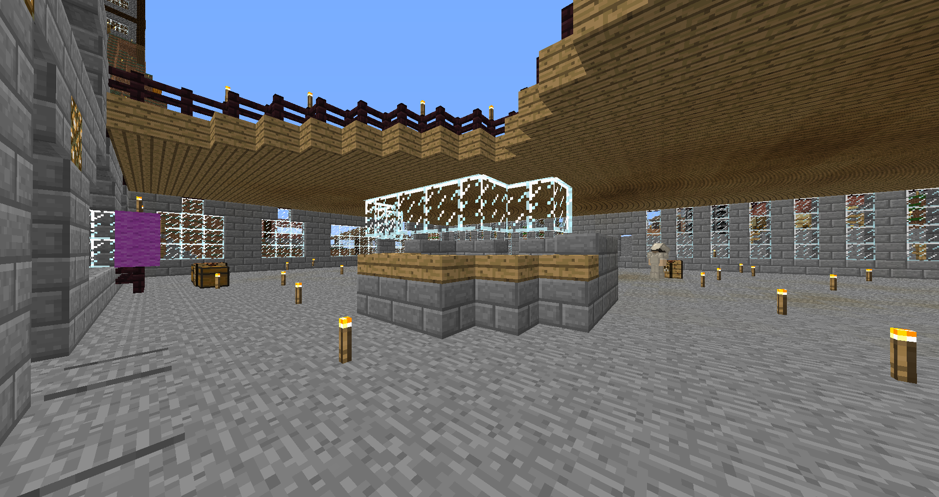 市役所の屋根と受付嬢 寝る間も惜しんでminecraft 1 7 2