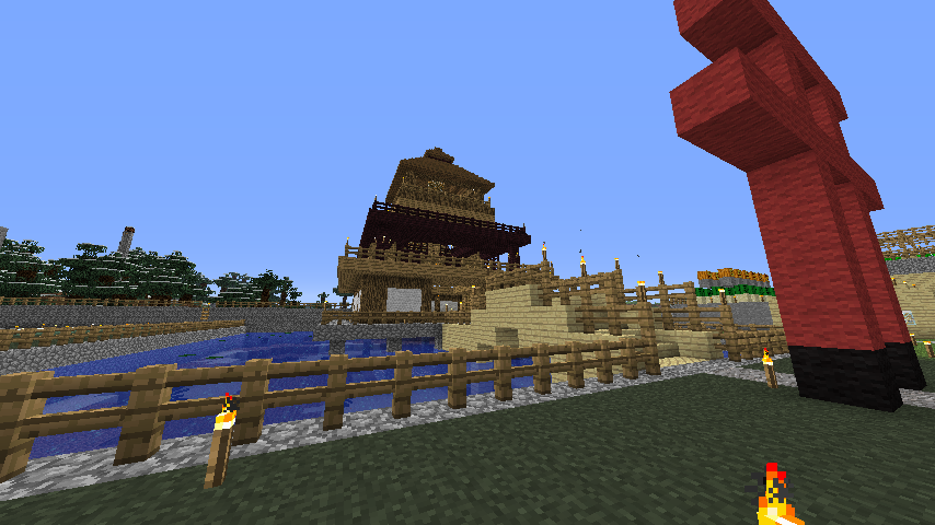 一晩で法隆寺建ててみました 寝る間も惜しんでminecraft 1 7 2