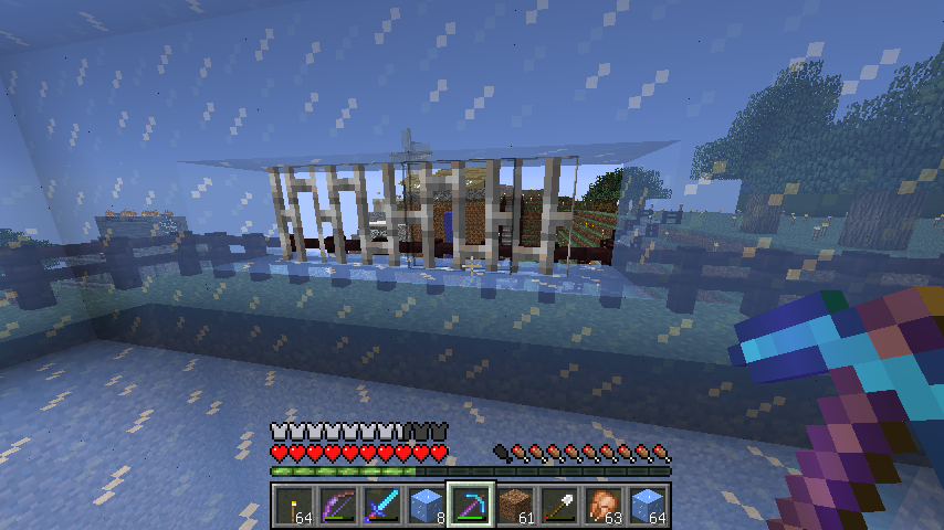 お手軽素材氷で建築 寝る間も惜しんでminecraft 1 7 2