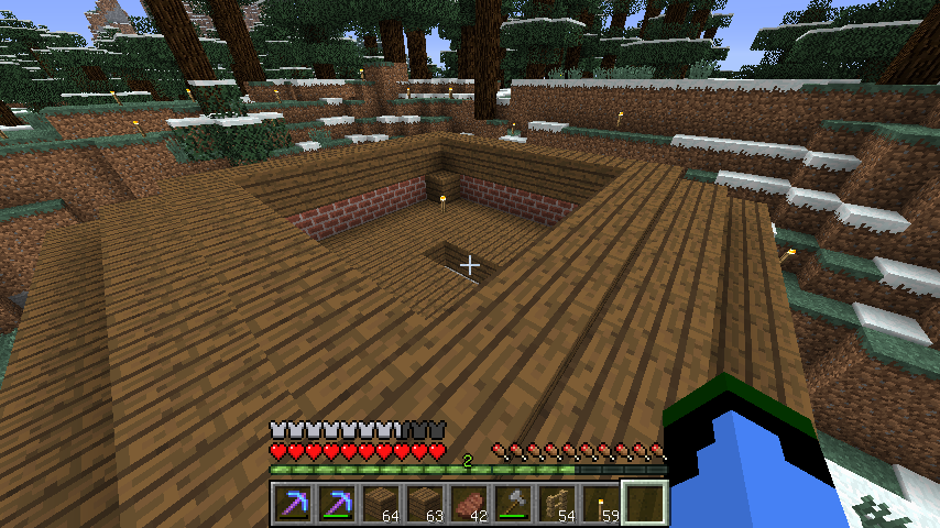 クリスマス隠し家で 寝る間も惜しんでminecraft 1 7 2