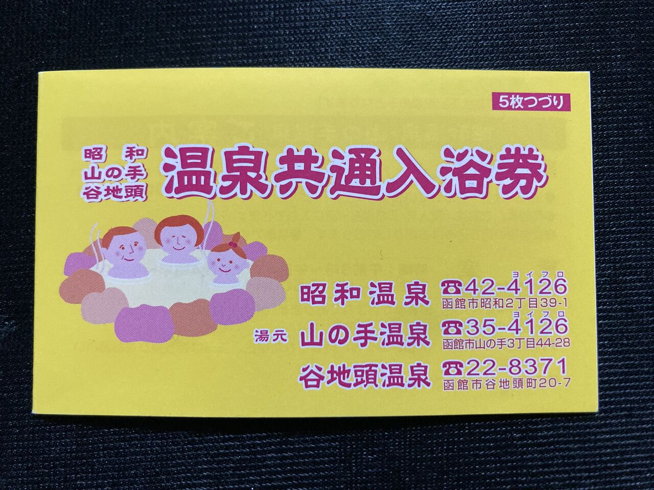 北海道函館市 温泉共通入浴券 : GAKUの旅記録