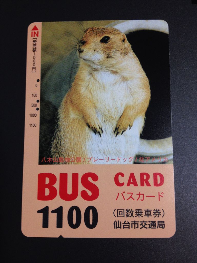発売・利用終了】仙台市営バスカード : GAKUの旅記録