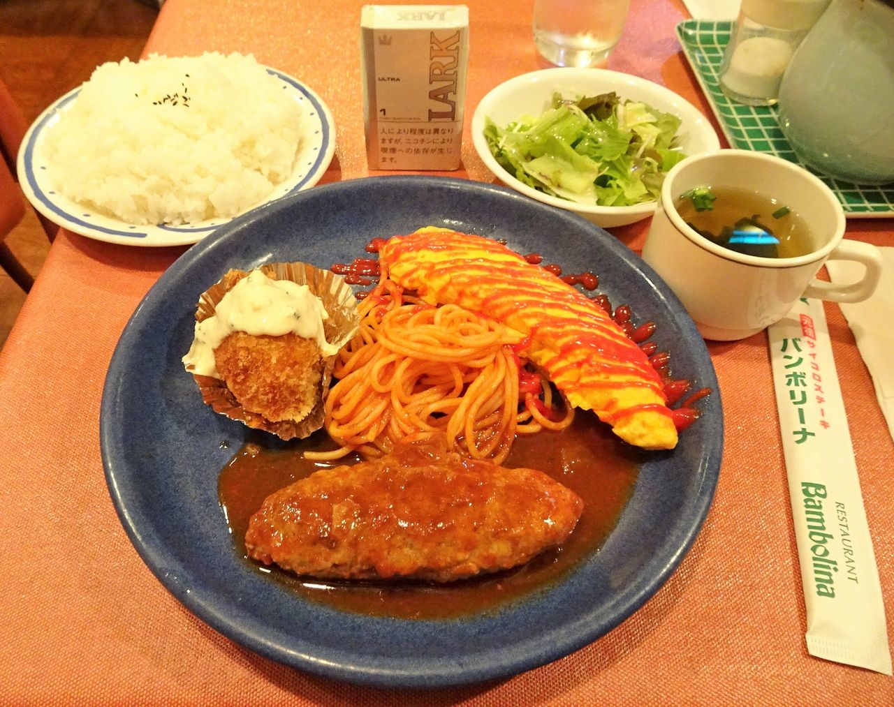 茅場町の バンボリーナ で デカ盛りランチセット Gakudaiの週末はデカ盛り