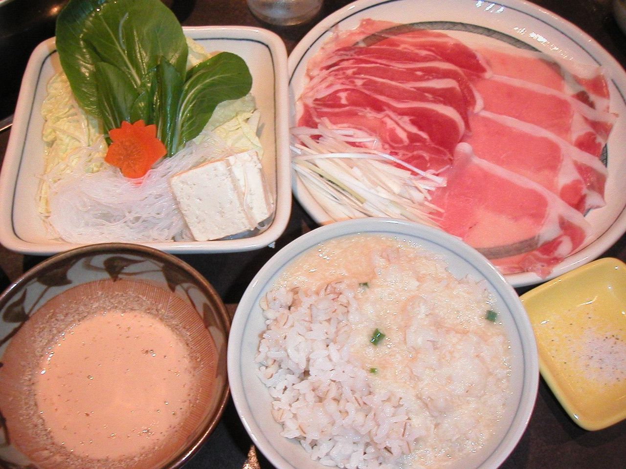 とってもお得な、麦とろランチ(豚・鴨ネギ)940円