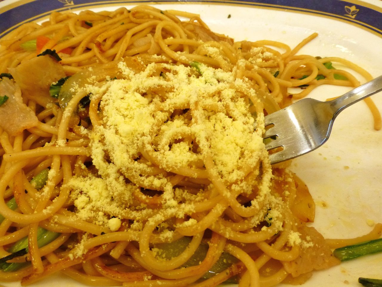 新橋の スパゲッティキング で デカ盛り醤油スパゲッティ Gakudaiの週末はデカ盛り