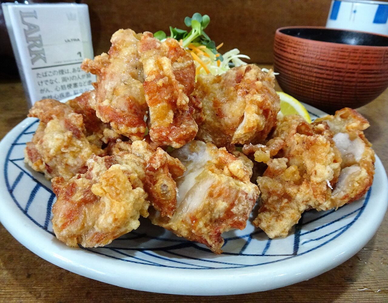 □南加瀬の「とんかつ三田」で、デカ盛り唐揚げ定食！ : gakudaiの週末