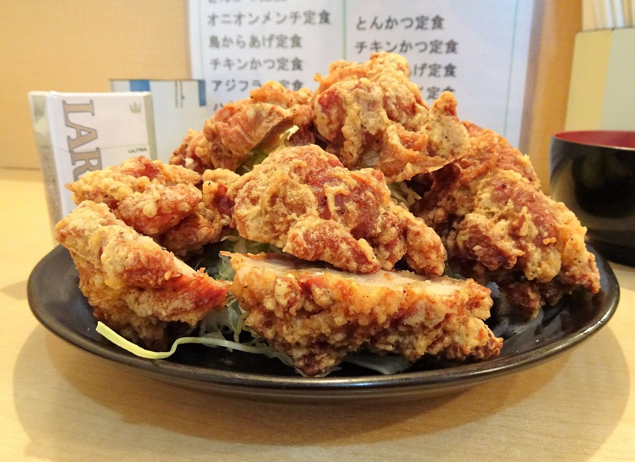 唐揚げ　トンカツ様 □日吉の「とんかつ三田」で、デカ盛り唐揚げ定食！ : gakudaiの週末は