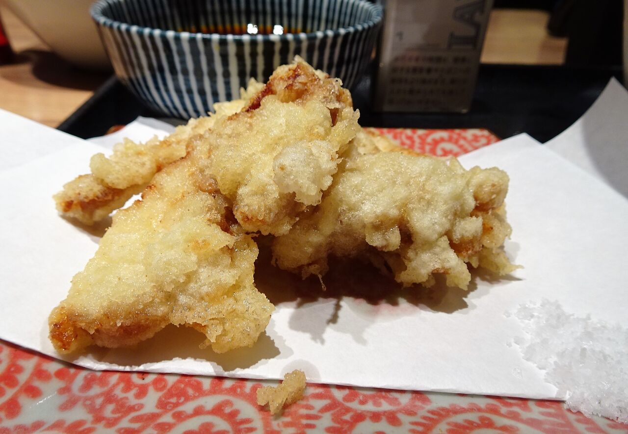 銀座の そば俺のだし で デカ盛り鶏天そば Gakudaiの週末はデカ盛り