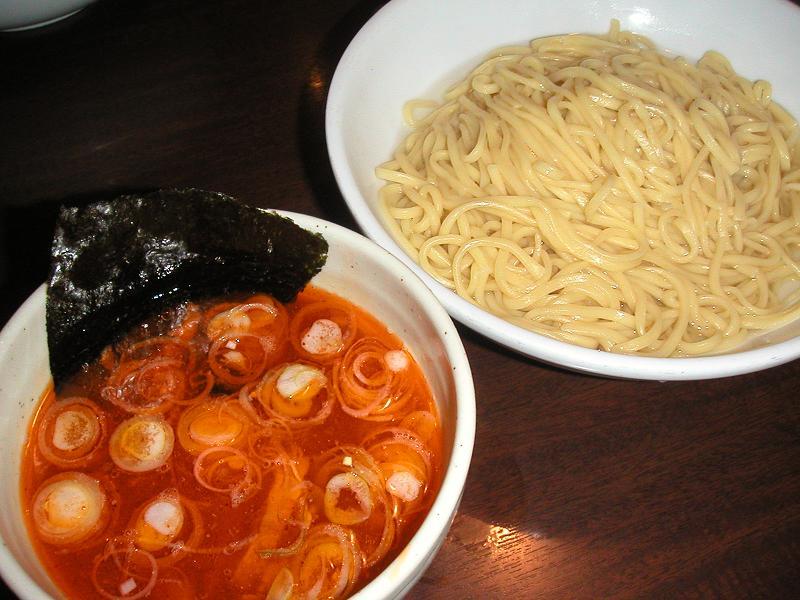 つけ麺あつもり(太麺・中盛)680円+辛味ダブル20円