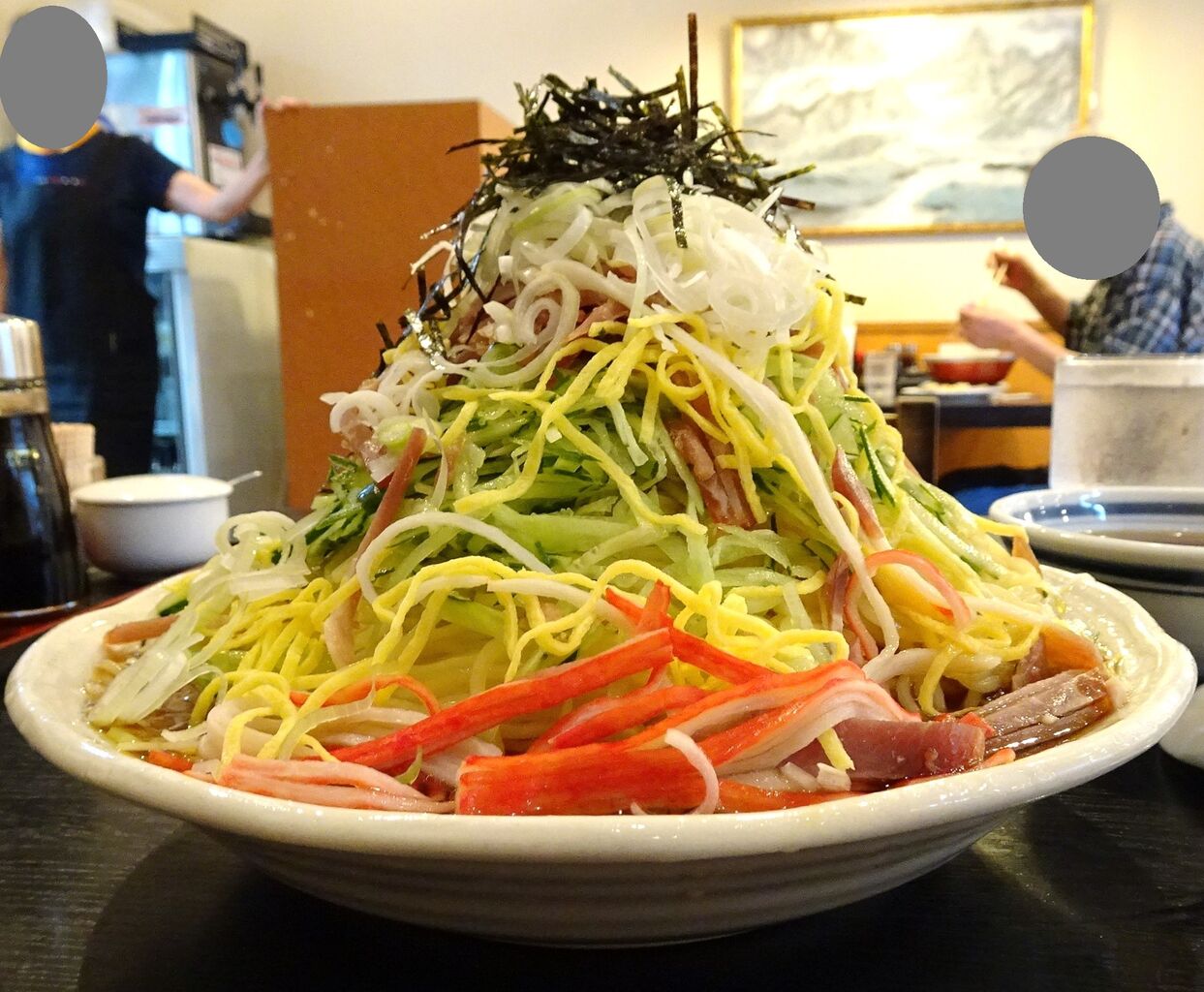 □芝公園の「綿徳」で、デカ盛り冷し中華！ : gakudaiの週末はデカ盛り！