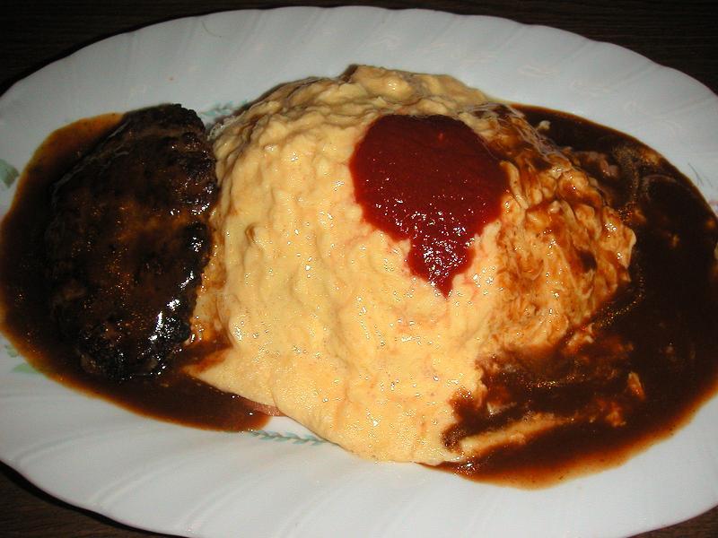 オムライス+ハンバーグ1,050円