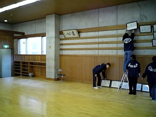 テストを兼ねて射初め 大掃除など 学習院大学弓道部活動記録web版