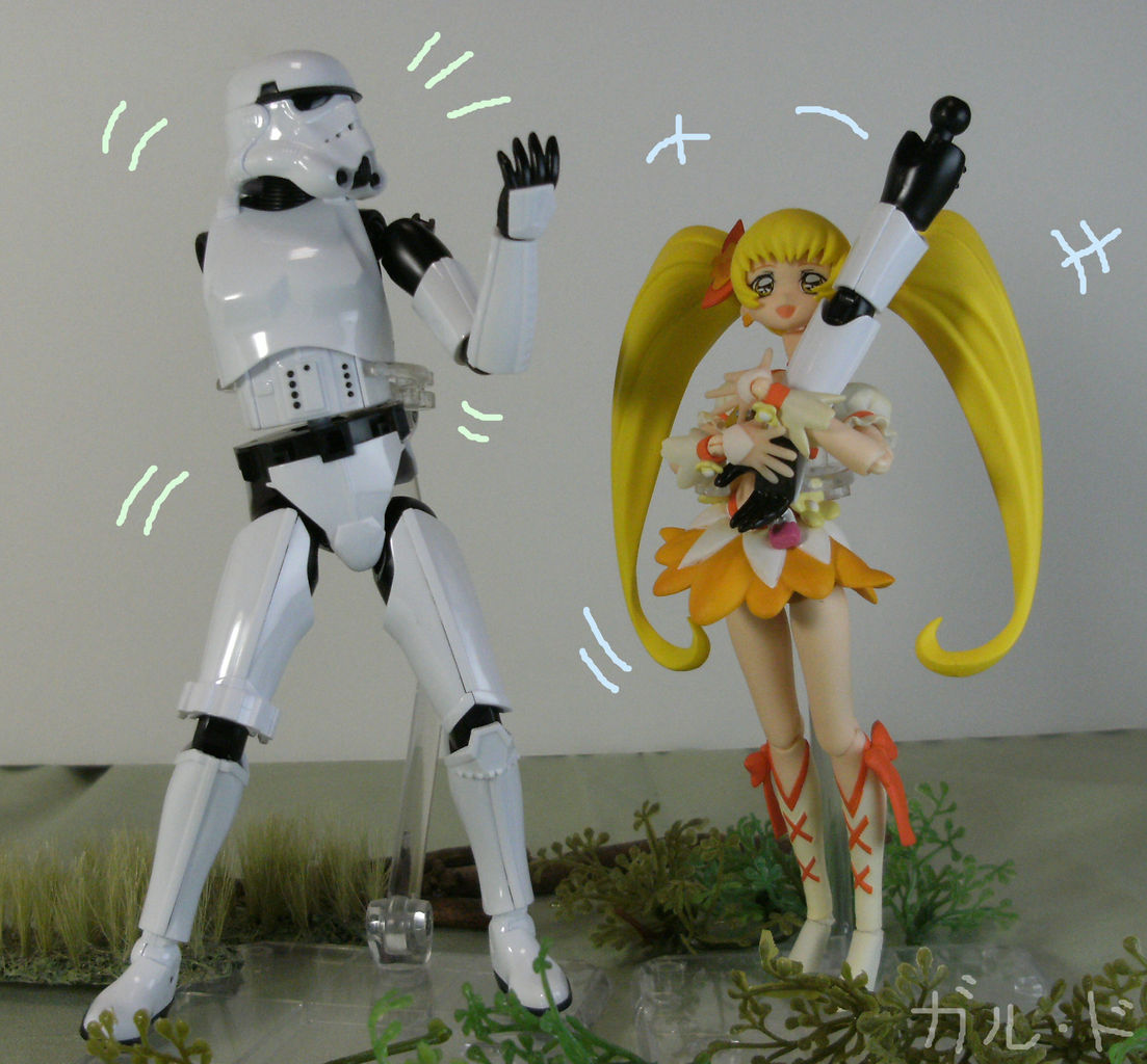 キュアサンシャインvsストームトルーパー 5枚 ガル ドのおもちゃプレイゾーン