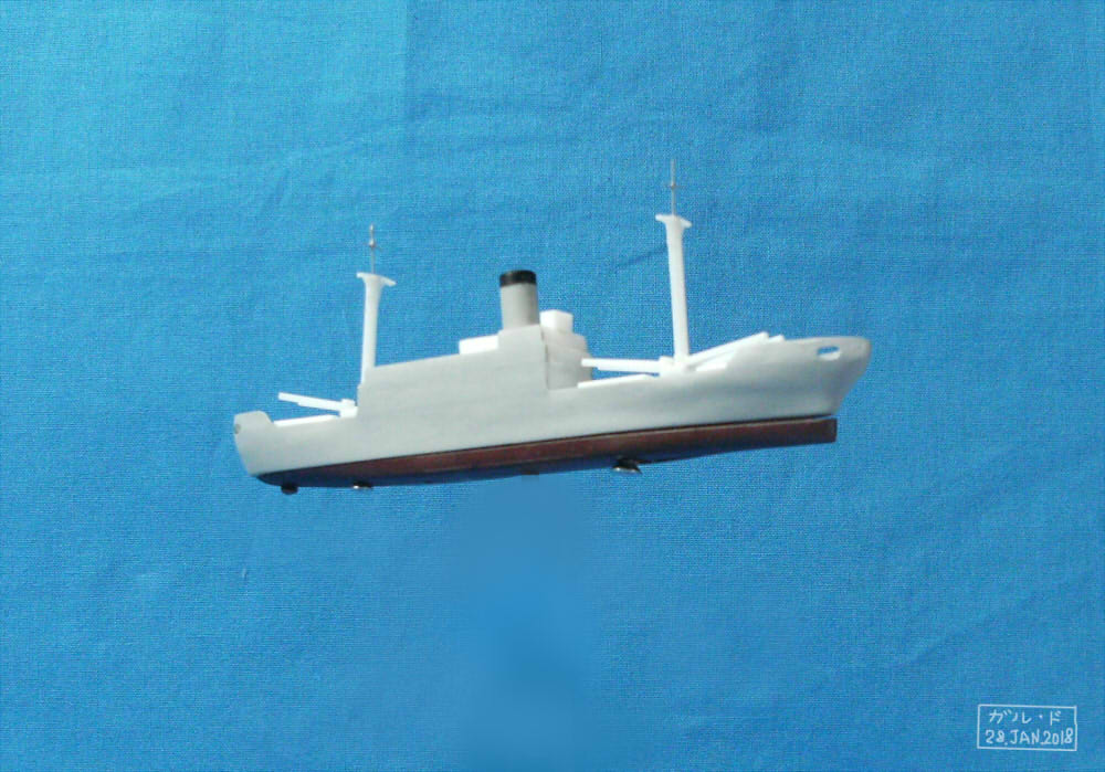 貨物船模型 セミスクラッチ 自作画像８枚 ガル ドのおもちゃプレイゾーン