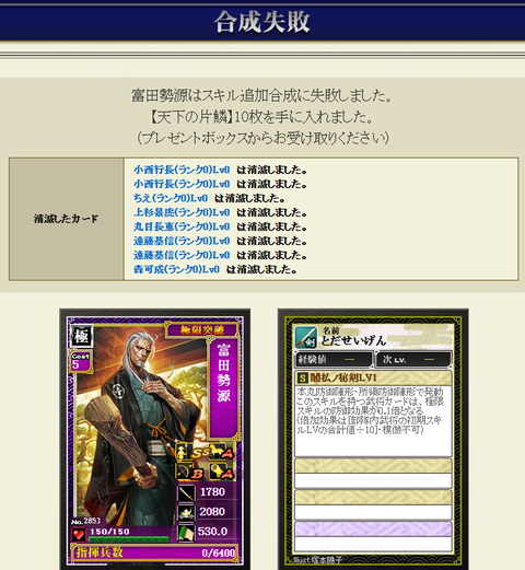 影富田極限結果