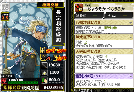 特殊スキル1点狙い②成功レベル10