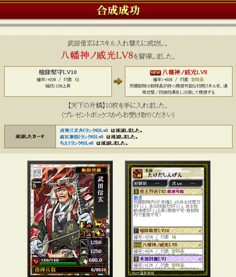 か武田2枠目結果
