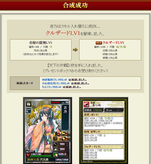 新キツノ合成その2②成功