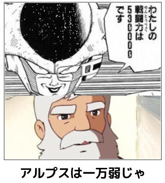 アルプス1万弱