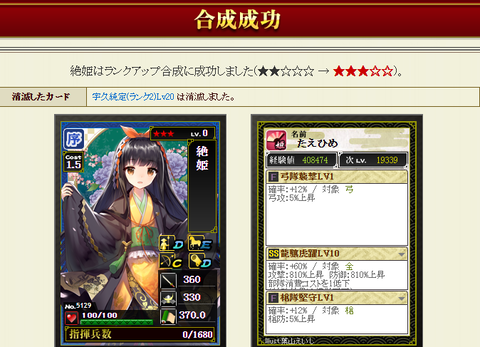 絶姫ランク3