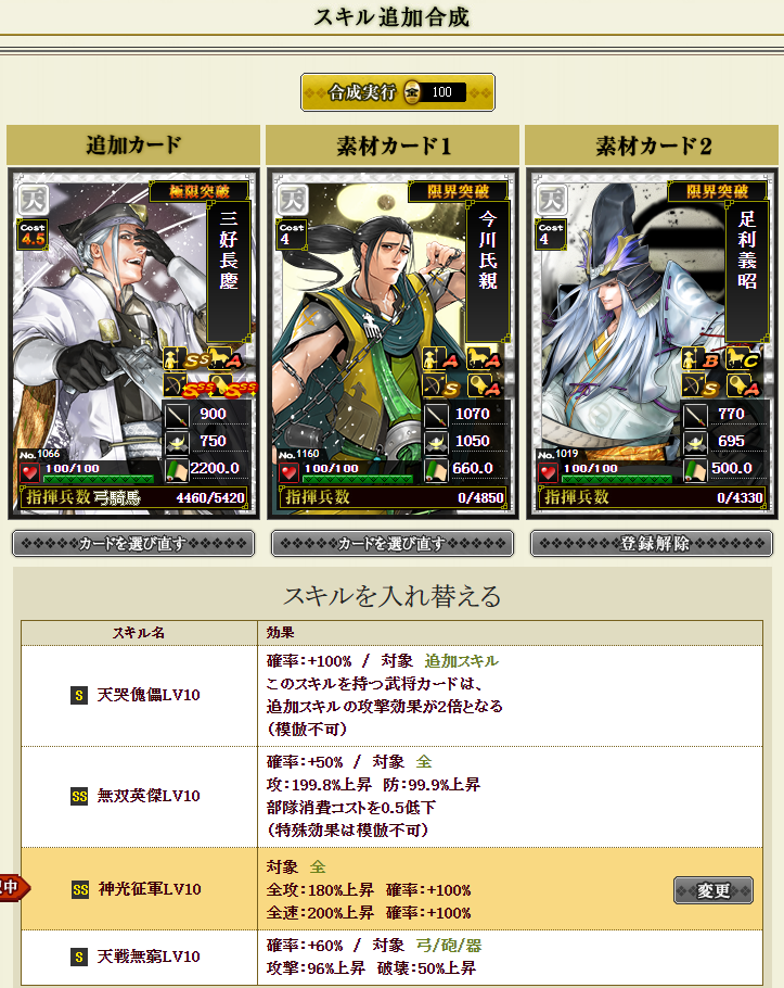 昨日引いた天様で合成 戦国ixa令和2年6月14日 ガリレオブログ Fx ゲーム