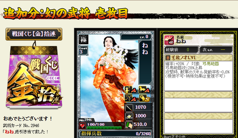 幻金くじ布武７