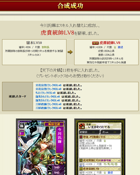 今川付け替え⓶結果