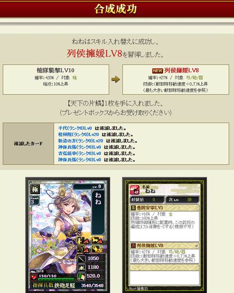 ねね結果
