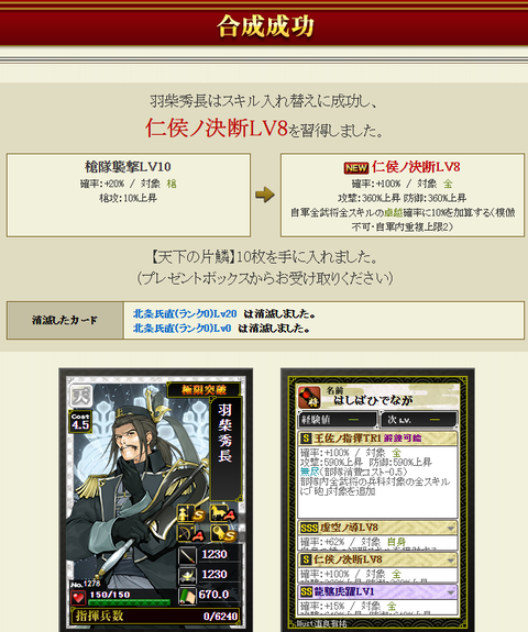 羽柴3枠目結果