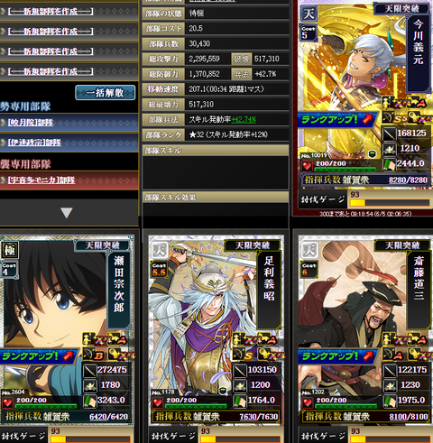 今川部隊最新表